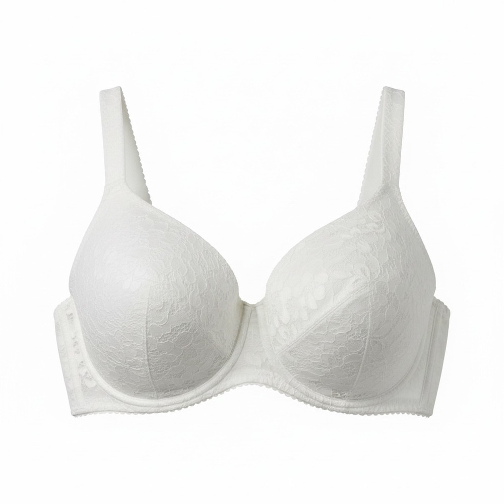 Wacoal Awareness Underwire Bra 85567 Ivory White Floral Lace 34DD